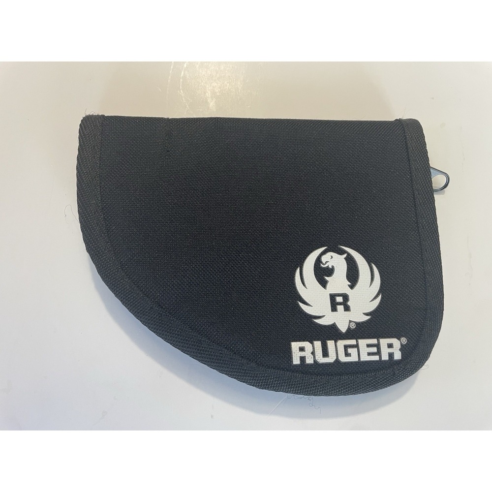 Ruger OEM Soft Pistol Case Black Zippered Handgun Ruger Logo
